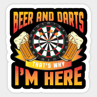 Beer and Darts Sticker